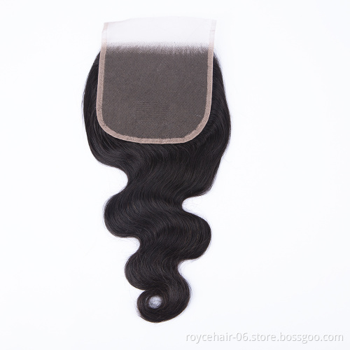 4*13 Ear to Ear Transparent Thin Skin Invisible Swiss Lace Closure Human Hair Hd Lace Frontals with Pre plucked Hairline